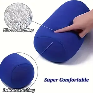 A soft and luxurious micro-bead tube pillow, suitable for supporting the neck, legs, arms and waist. A round cervical pillow, portable for home and outdoor use.