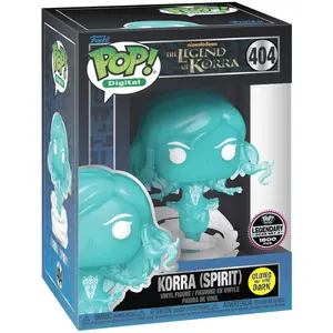 Funko Pop! Digital Korra Spirit Vinyl Figure, The Legend of Korra, Glow in The Dark, NFT Legendary Exclusive, #404, 3.75 Inch LE1800