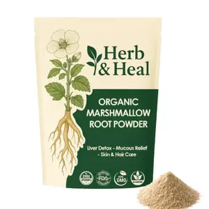 Organic Marshmallow Root Powder | Althaea Officinalis Herb | Dried Marshmellow Root for Tea, Hair & Skin, DIY Remedies, Digestive & Liver Support | Non-GMO, Vegan (8 Ounce)