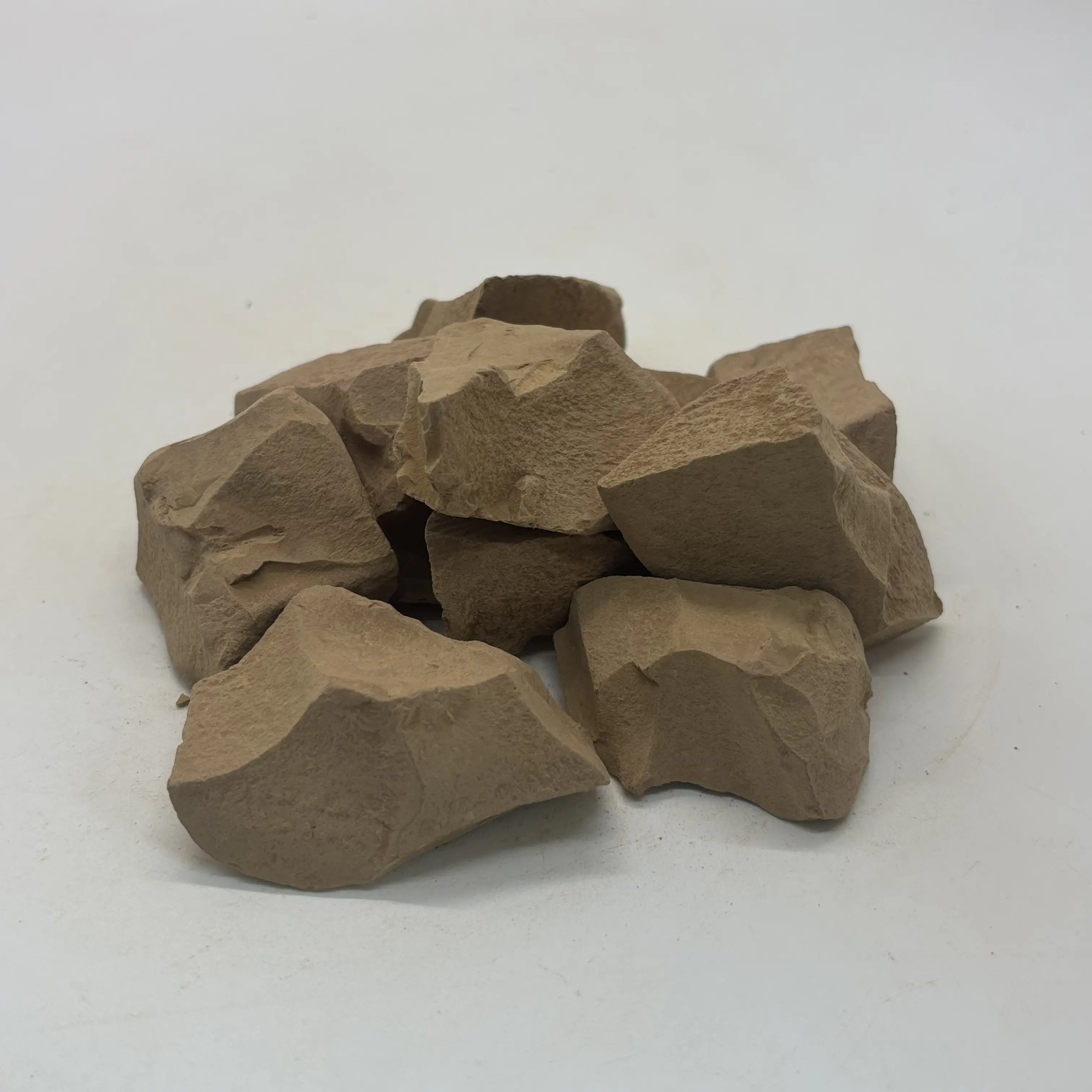 Narat Brown Edible Kaolin Clay Chunks - 200g(7oz) Water Dissolving Rocks, Cosmetic Quality, Fragrance-Free Clay/Dough for Garden Soil Use, Slightly Adhesive When Wet