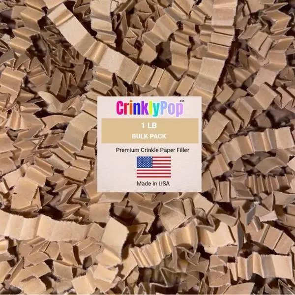 CrinklyPop Crinkle Cut Paper Cushion - Office Stationery Packaging Filler for Gift Box Design, Valentine's Day, Birthday Party, Mother’s Day Flower Bouquet Craft Projects