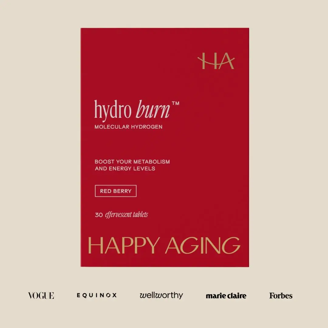 Happy Aging Longevity’s Essential Duo – Longevity Shot + Hydro Burn | Metabolic Health, Energy & Vitality | NAD+ Support + Hydrogen Tablets | 2 Units