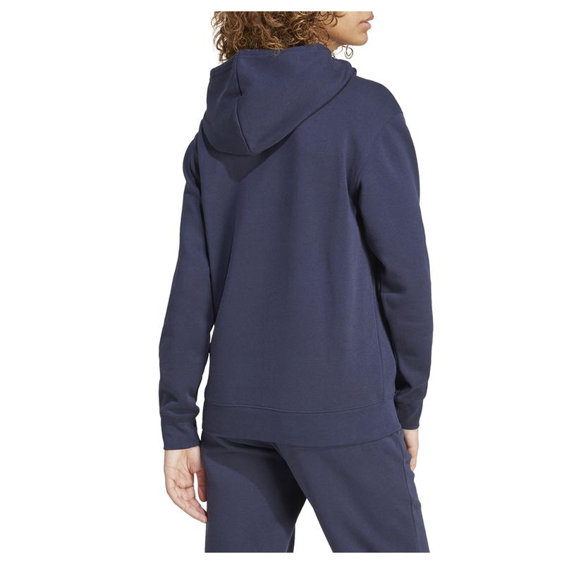 adidas Womens Essentials Small Feel Cozy Hoodie Training Casual Outerwear Casual - Blue
