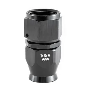 Alloyworks Straight -12AN 12AN Fuel Oil Hose End Reusable /Swivel 12 AN Fitting -12AN BLACK