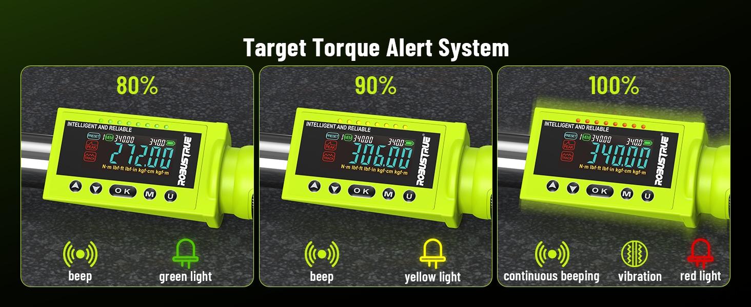 1/2-Inch Drive Digital Torque Wrench, 12.5-250.8 ft-lb/17-340Nm & ±2% Accuracy, Electronic Torque Wrench with Buzzer & LED, 500 Data Memory & 10 Presets for Bike Motorcycle Auto Repair 1/2-Inch Drive Digital Torque Wrench, 12.5-250.8 ft-lb/17-340Nm & ±2% Accuracy, Electronic Torque Wrench with Buzzer & LED, 500 Data Memory & 10 Presets for Bike Motorcycle Auto Repair