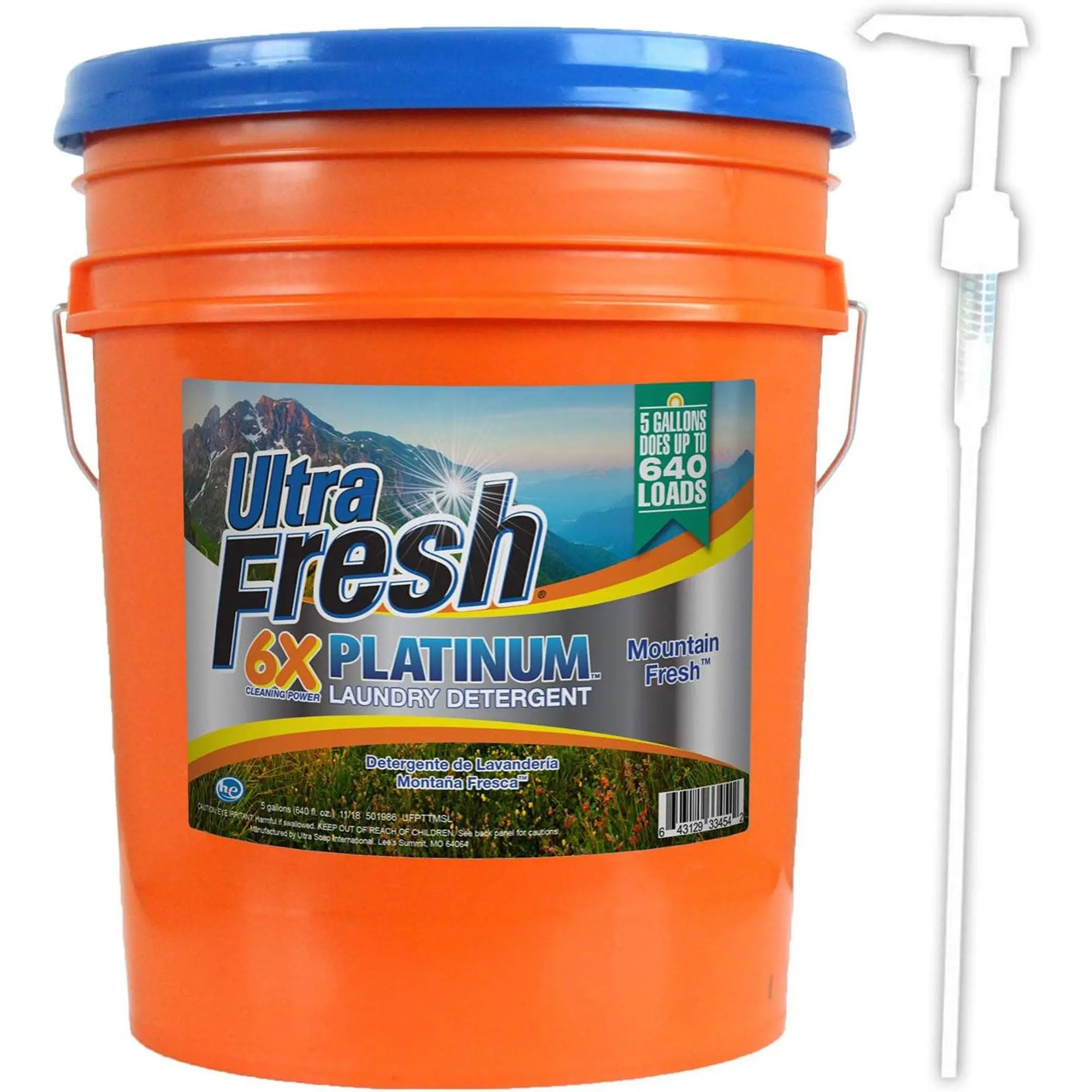 Ultra Fresh Platinum 5 Gal, Up to 640 Loads Laundry Detergent Ultra Fresh Platinum 5 Gal, Up to 640 Loads Laundry Detergent