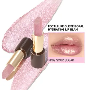 FOCALLURE Glisten Opal Hydrating Lipstick Lip Balm Set - Moisturizing, Shimmering Lip Balm with Soft Texture - Limited Edition Lipgloss Blend