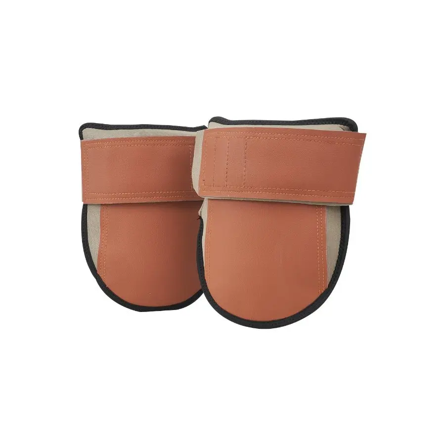 【DealsForYouDays】Men’s Heavy-Duty Construction Knee Pads with 2 Extended Straps, Anti-Slip Gel Foam Padding, Black & Orange Home Improvement Accessories for Flooring Roof, Outdoor Work (Father’s Day Gift Option)