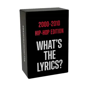 2000-2010 Hip Hop Edition Card Game - Finish The Lyrics & Trivia Time - Perfect For Game Nights - Two Ways To Play - Fun For Everyone - Card Deck Box