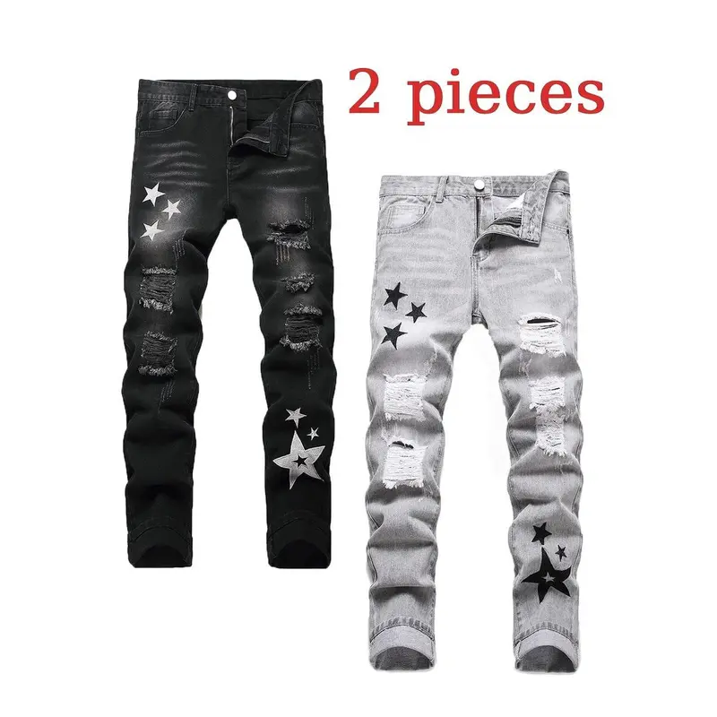 jeans slim fit drip - TikTok Shop