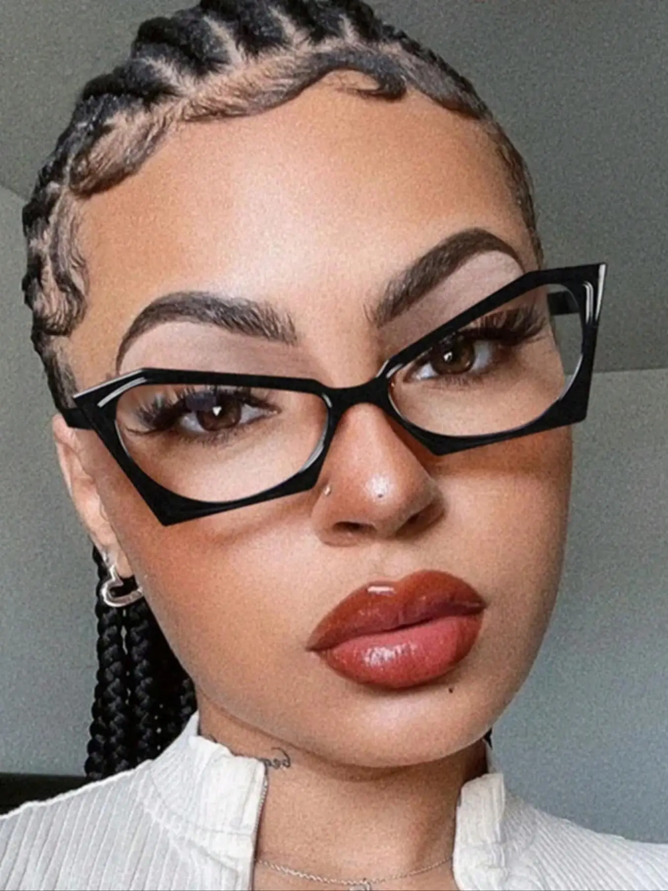 Vintage Cat-eye Polygonal Frame Eyeglasses, Trendy Anti-blue Light Eyeglasses for Women & Men, 2024 New Style Fashion Eyeglasses for Daily Wear