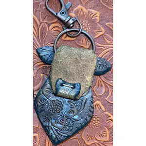 Leather Cow Keychains