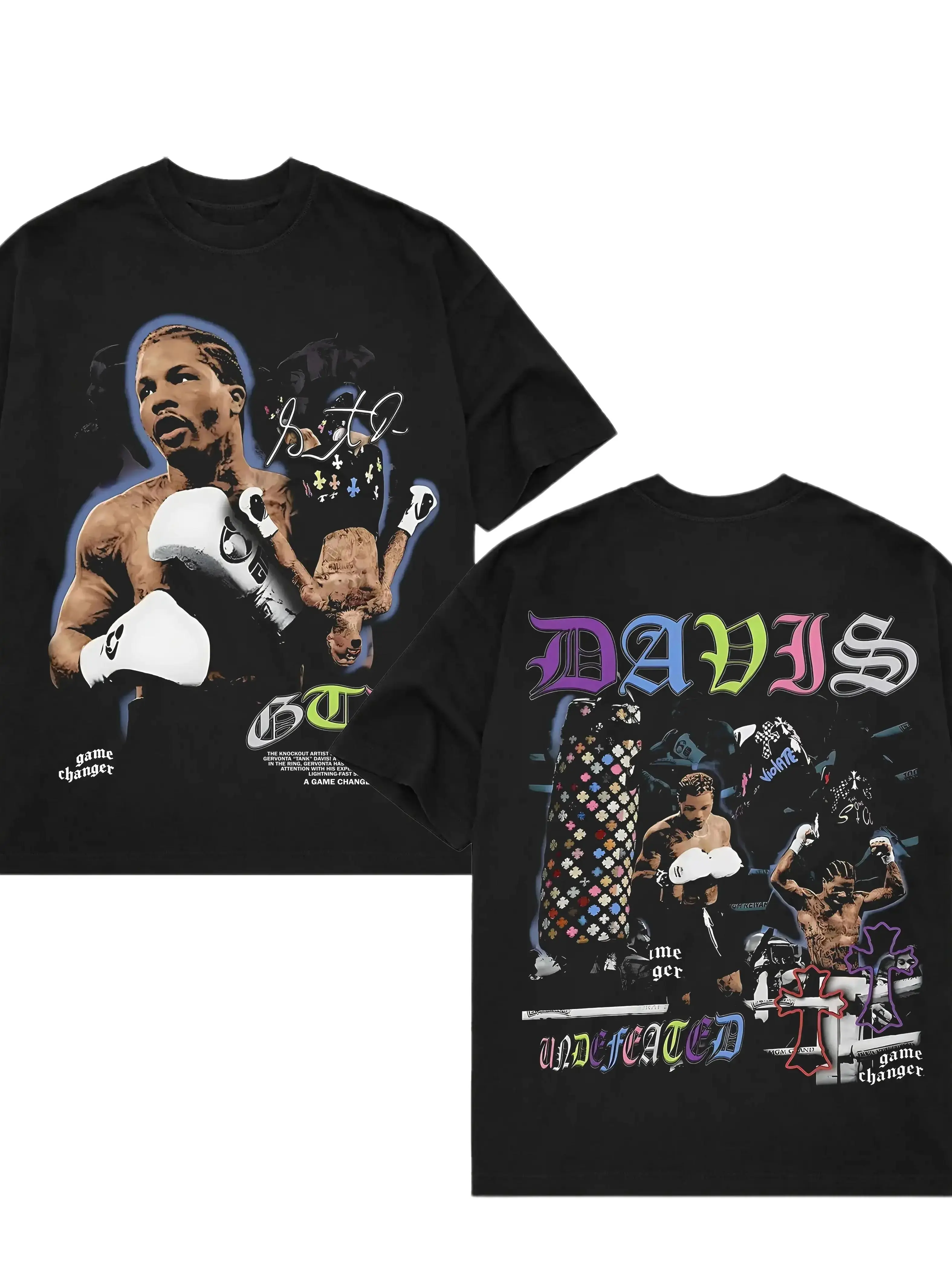 GERVONTA DAVIS V2 TEE, Boxing T-shirt, Boxer Tee, Sports Shirt, UFC Shirt, Workout T-shirt, Gift for Him Hoodie Sweatshirt Menswear Streetwear