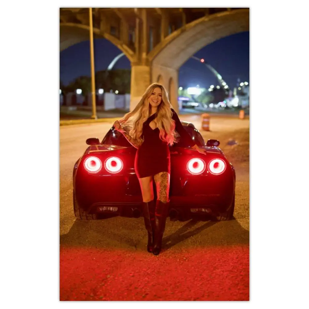 Lacey & the Corvette Signed Poster