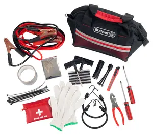 Stalwart Roadside Emergency Car Kit - 55-PieceSet Stalwart Roadside Emergency Car Kit - 55-PieceSet