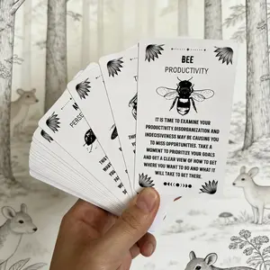 Tabletop Card Game Box, Beginner Learning Guide Included, Animal Oracle Cards, Tarot Divination Deck, Perfect for Exploring Tarot