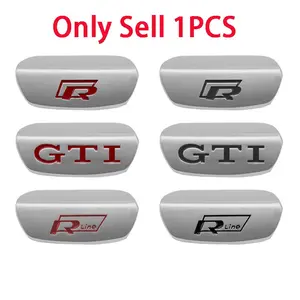 1PCS Aluminum Car Steering Wheel Stickers For Volkswagen Golf 4 5 Bora MK7 4 motion MTM Blue Motion Caddy Scirocco CC Accories