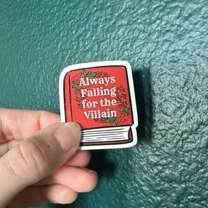Falling for the villain book sticker