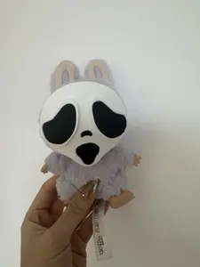 Halloween Masks for Doll Labubu Ghost Mask Gas Mask Adjustable with Unique Design for Fun and Comfort Creepy Creepy Funny Bunny Hat Funny Comedy Hat Spooky Accessory