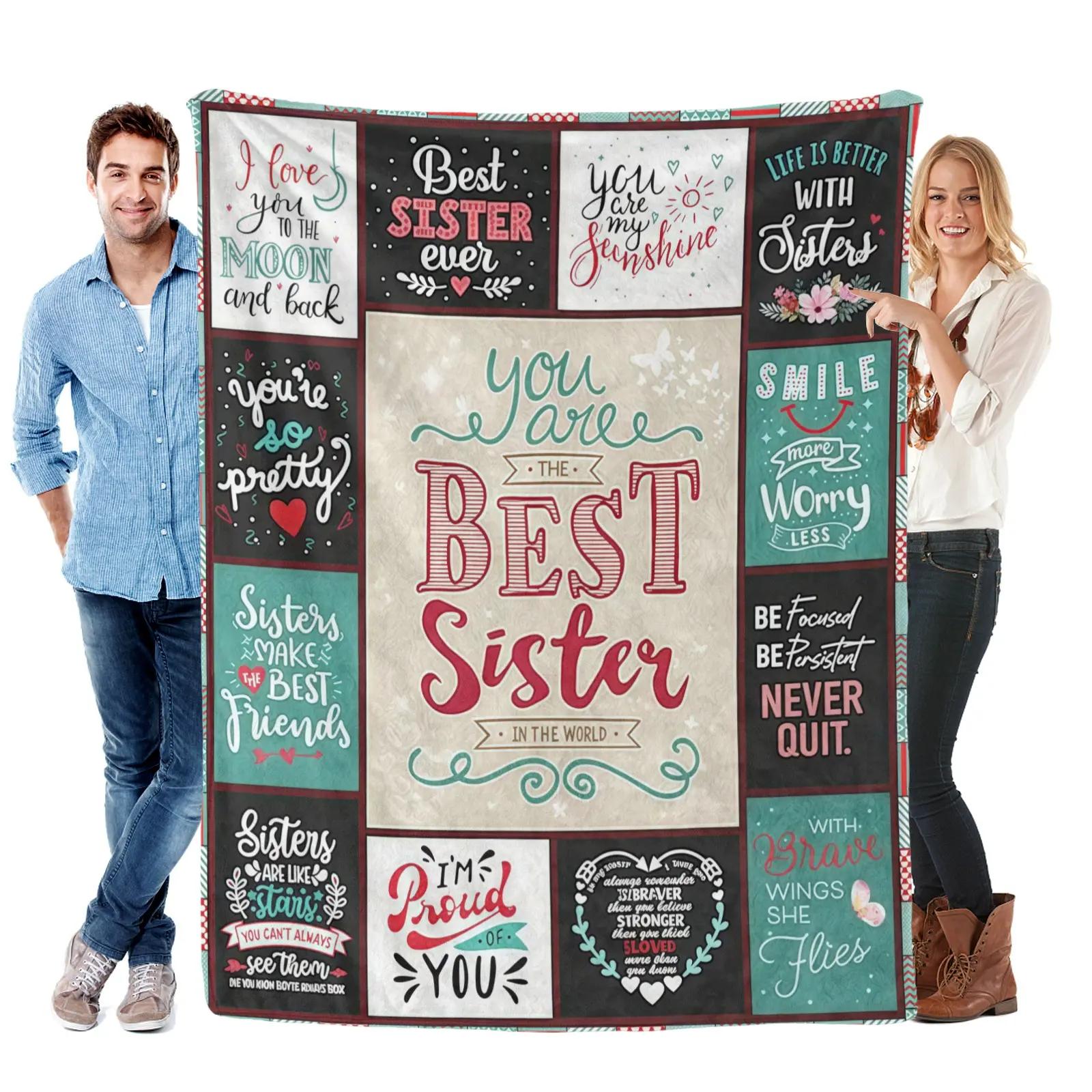 “One of a Kind Sister” Flannel Throw Blanket for My Sister — Cozy plush with heartfelt sentimental lines; a thoughtful holiday gift for sisters, perfect for lounging, home décor, and expressing sisterly love “One of a Kind Sister” Flannel Throw Blanket for My Sister — Cozy plush with heartfelt sentimental lines; a thoughtful holiday gift for sisters, perfect for lounging, home décor, and expressing sisterly love