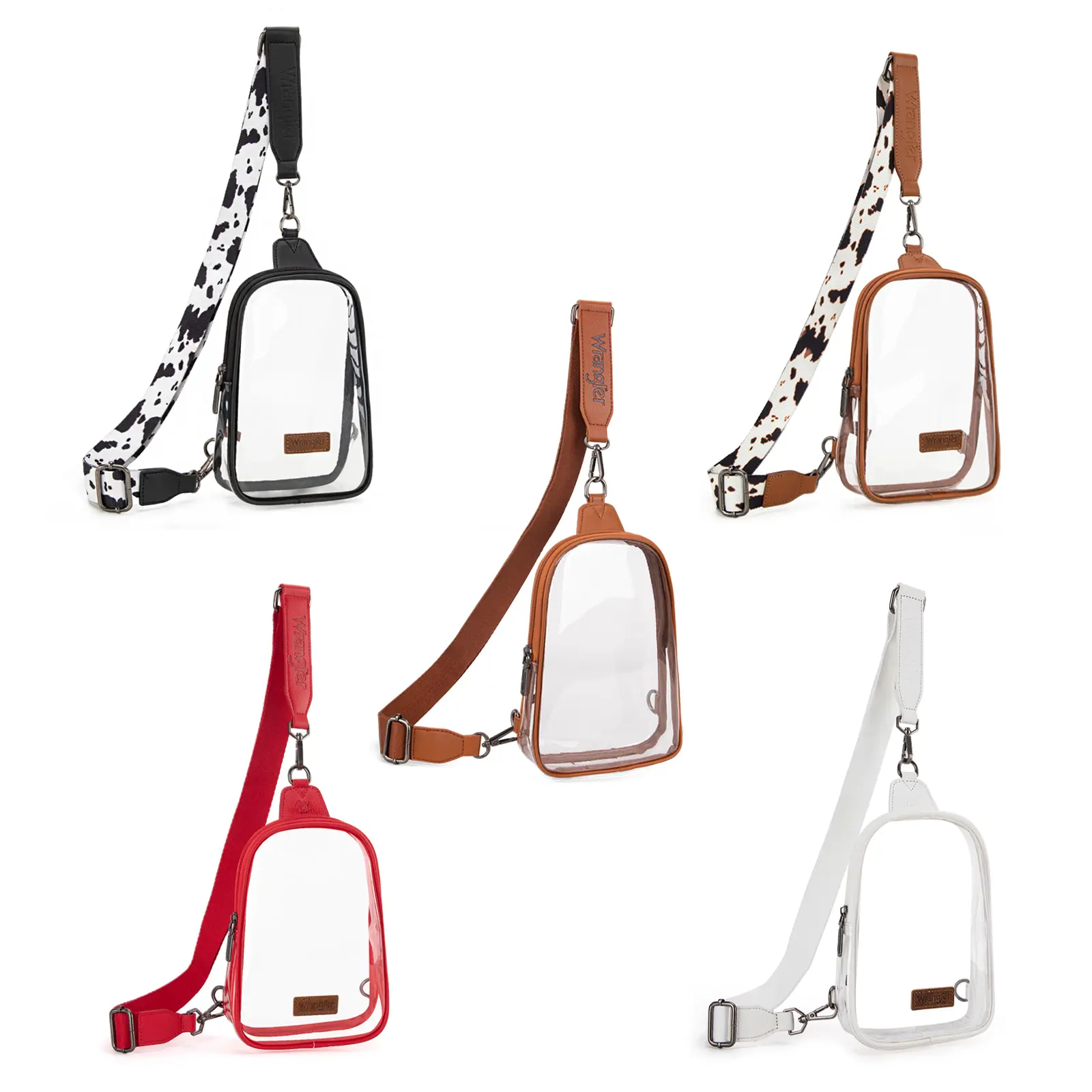 Wrangler Crossbody Clear Sling Bags for Women Stadium Approved Cross Body Purse