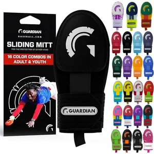 Baseball Sliding Mitt - Youth and Adult Sizes - Sliding Glove for Baseball - Elastic Compression Strap