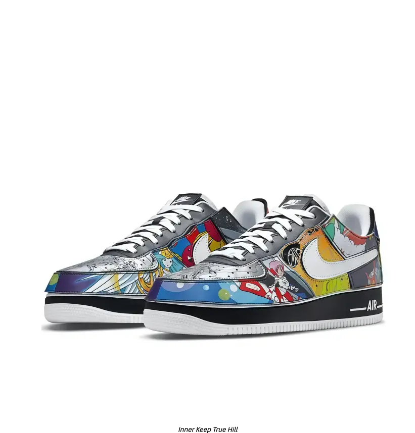 Bold Cartoon Graphic Street Skate Shoes Unisex