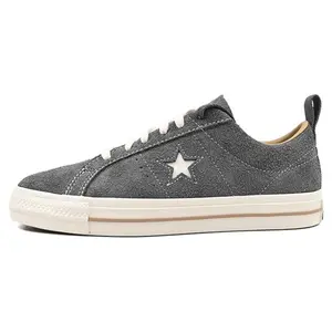Converse One Star Pro Low-Top Skate Shoes for Men and Women - Comfortable, Slip-Resistant, Cushioned, Durable in Gray