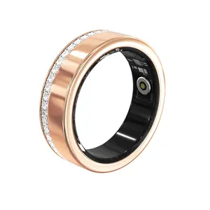 2026 New Smart Ring Elegant Smart Jewelry for Women, Luxury Diamond Fitness Ring with Visible Circuitry Design Waterproof, iOS Android Compatible