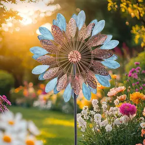 Wind Spinners Outdoor for Yard and Garden, Metal Large Wind Spinner & Sculptures Garden Spinner Windmills for Yard Decor Gifts for Family Friends