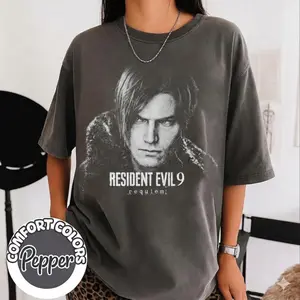 Resident Evil 9 Requiem Comfort Colors Shirt, Leon Kennedy, Grace Ashcroft, Gamer Gift, Re Video Game Shirt, Survival Horror Vintage Graphic Shirt