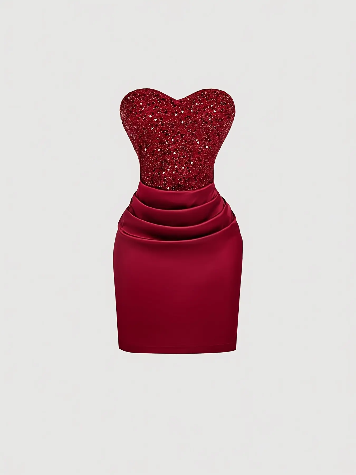 Sparkling Sequin Halter Dress, Heart Shape Design, Bodycon Fit, Formal Evening Party Gown, Elegant and Fashionable, Style, Perfect for Proms and Theme Parties, Womenswear