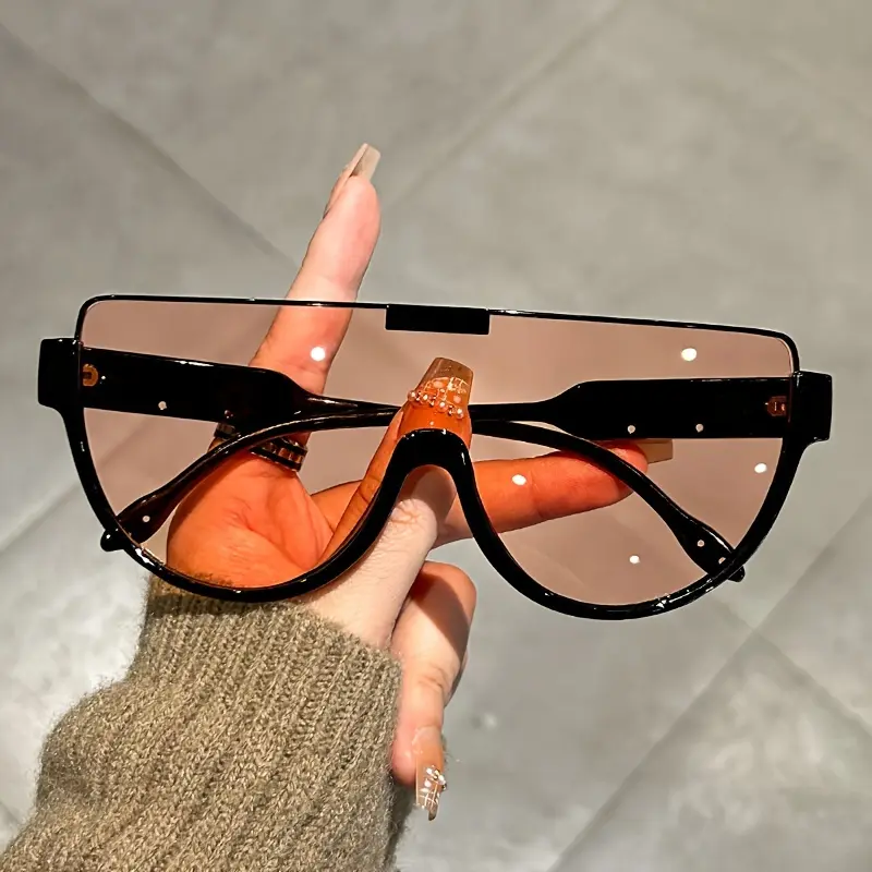 Fashion glasses with ladyless frame and half-frame style - anti-glare design, suitable for both men and women Classic Sunglasses