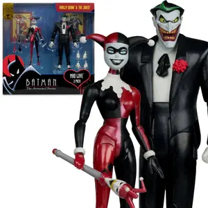 DC Direct Batman Animated Series Harley Quinn & The Joker Mad Love 6-Inch Action Figure 2-Pack Gold Label Exclusive Collectible