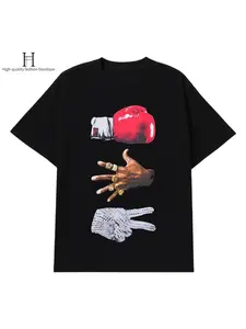 "Three Hands Legacy" Vintage Pop Culture Graphic Tee - Black Iconic Streetwear,Men's & Women's Oversized Heavyweight t-shirt for TikTok Fashion Hip Hop,NEW TEE,Sports Shirt,Meme Shirt