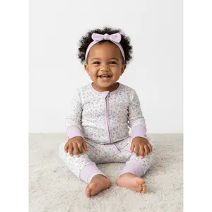 Charlie Play Floral Keepsake - Bamboo Lyocell Zippy Romper
