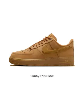 Classic Solid Wheat Brown Suede Low Profile Walking Shoes Breathable Soft Nubuck Upper All Season Matching Street Skate Trainers For Teens