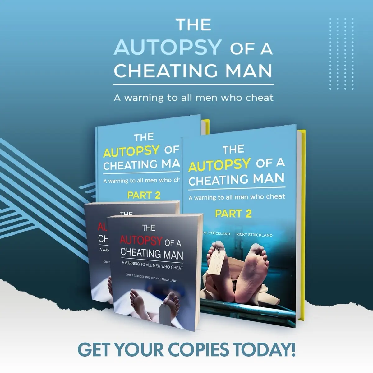 The Autopsy of a Cheating Man series! Soft Cover (Part 1 and Part 2)