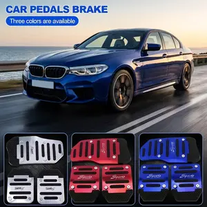 Car suv atv Pedal Covers Aluminum Manual Transmission Clutch Brake Pedal Mats For Enhanced Traction Comfort Easy Installation For Vehicles pad
