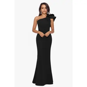 Betsy & Adam One Shoulder Prom Dress A18798