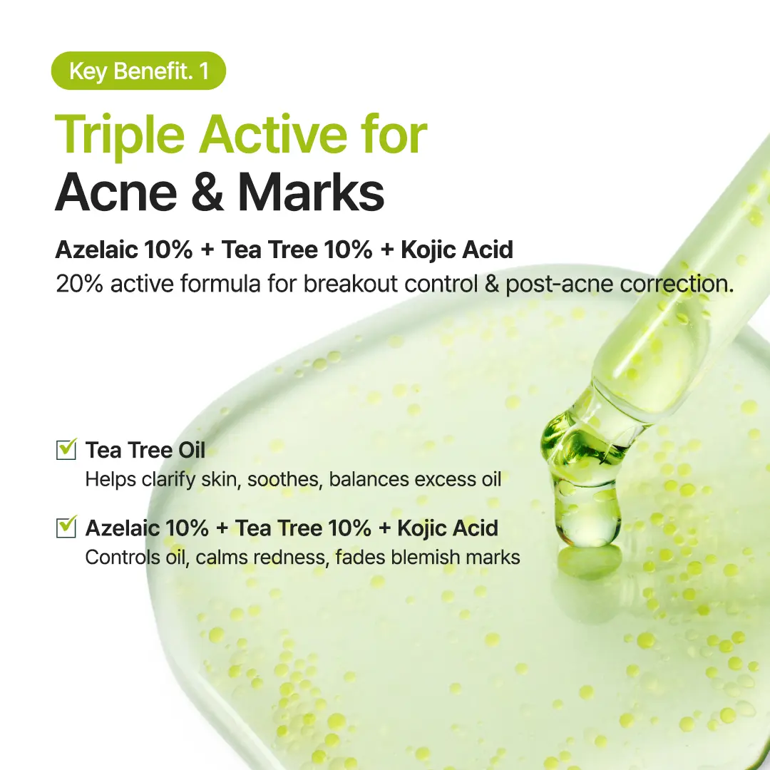Purito Official] Azelaic Acid 10% + Kojic Acid + Tea Tree Facial