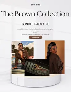 Bella Blaq The Brown Collection Limited Edition Poster Bundle - Hand-Signed 8 x 11.5 Prints of Iconic Looks & Personal Favorites