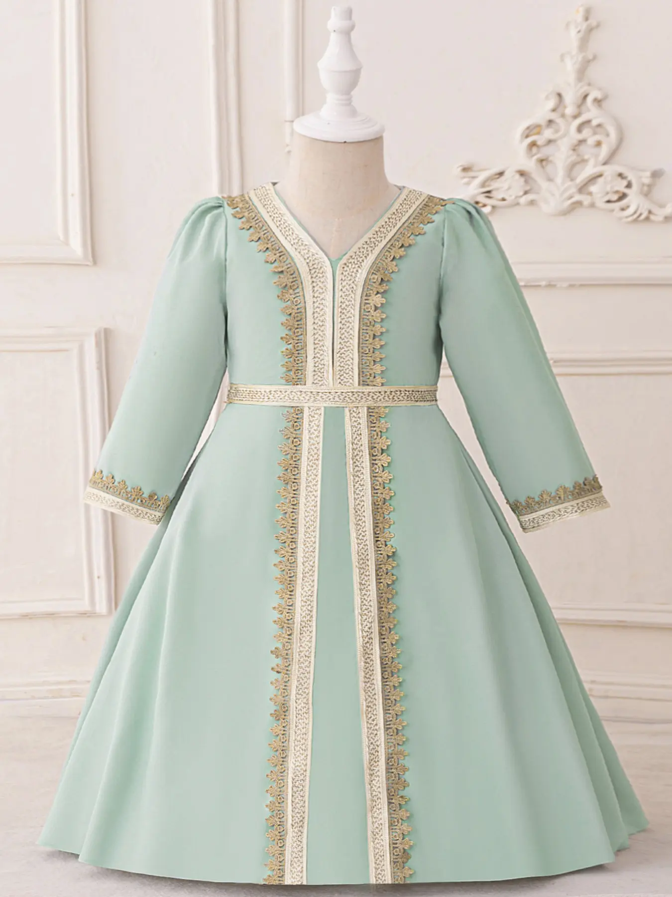 Baby Girl Clothes Infant Christening Cocktail Toddler Baptism Muslim  Embroidered Pageant Birthday Party Ball Gown Princess Dress Baby Clothing  for all Season 6 Months to 3 Years - TikTok Shop