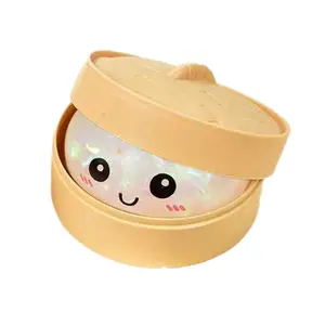 (3.35in) Simulated Steamed Bun Slow-Rising Sensory Toy, Soft Squeeze Fidget Stress Relief Ball for Office & Home Relaxation
