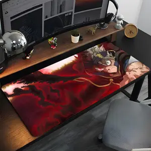 Black C-Clover Anime Mouse Pad High Quality Natural Rubber Mouse Pad The Most Professional Washable Laptop Mouse Pad Gaming Mousepad