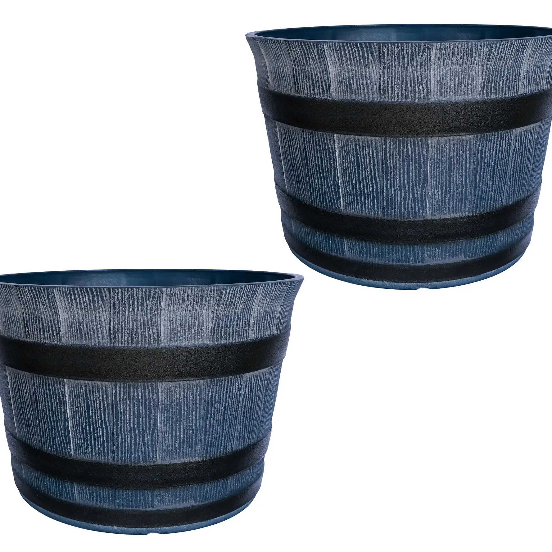 Roberta's Set of 2 10" Whiskey Barrel Planters