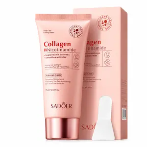 Collagen & Niacinamide Peel-Off Face Mask, Firming Hydrating Mask for Daily or Night Care, Wrinkle-Smoothing Glow-Boosting Skincare for All Skin Types
