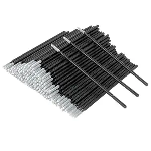 Eyxformula 200 Pcs Disposable Micro Applicator Brush, Precision Lint Free Micro Swabs for Eyelash Extensions, Microswabs for Eye Lash Serum Application, Eyebrow Tint, Lip Makeup Touch-ups, Dental