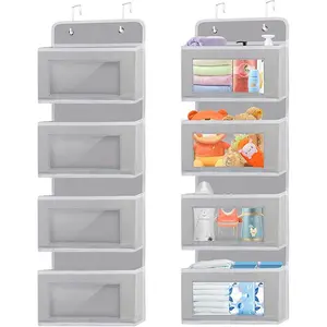 Wall Mounted Storage Bag Organizer, 1 Count Space Saving Behind The Door Storage Bag, Home Organizer for Toy & Doll, Ideal for Kids Rooms and Living Areas