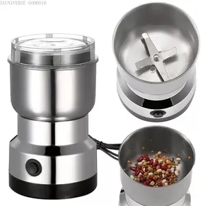 Electric Coffee Grinder for Beans Nuts Spices - Stainless Steel Blades Multi-Purpose Mill Crusher with 12-Cup Capacity & Noise Reduction DesignXXUNIVERSE GOODS10